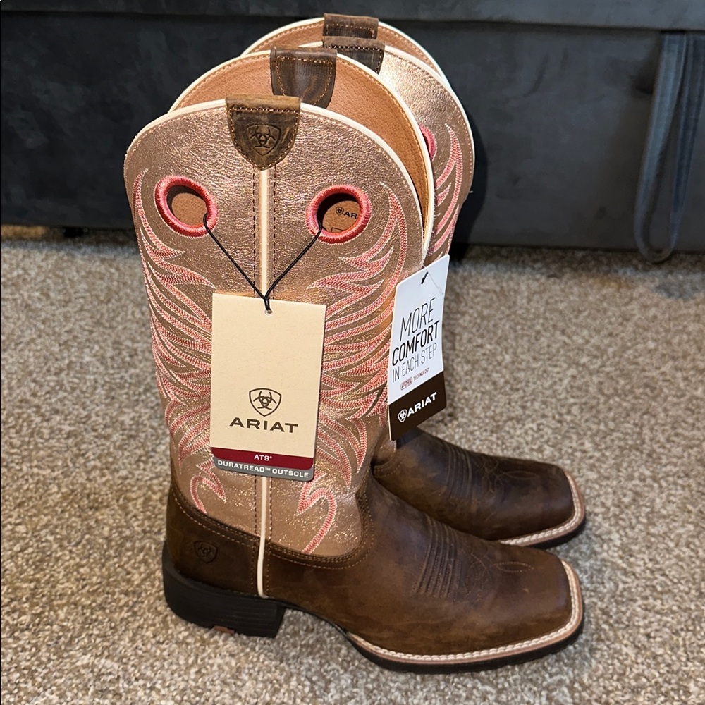 Ariat Women's Round Up Ryder Western Boots - Broad Square Toe